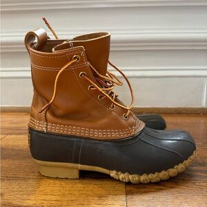 L.L. Bean Women's Duck Boots - Brown and Tan